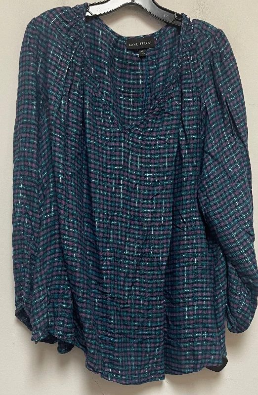 Smart Casual Wear Top Long Sleeve By Lane Bryant  Size: 2x