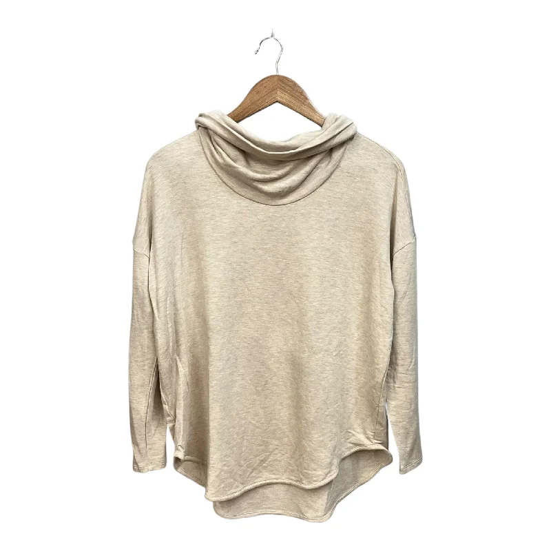 Clean Lines Top Long Sleeve By Lou And Grey In Tan, Size: M