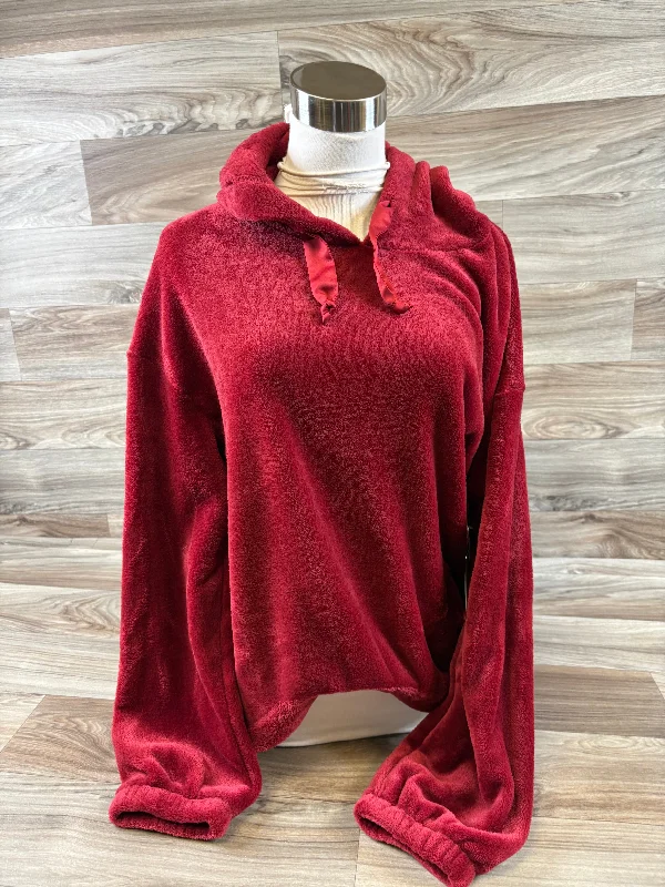 Earthy Fashion Top Long Sleeve By Lc Lauren Conrad In Red, Size: M