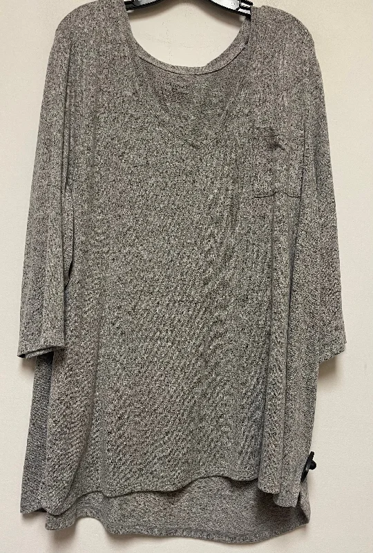 Modern Sporty Top Long Sleeve Basic By Lane Bryant  Size: 3x