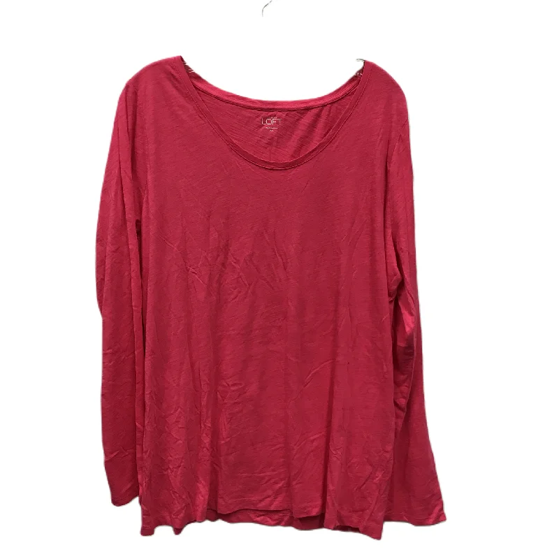 Urban Sporty Top Long Sleeve By Loft  Size: 1x