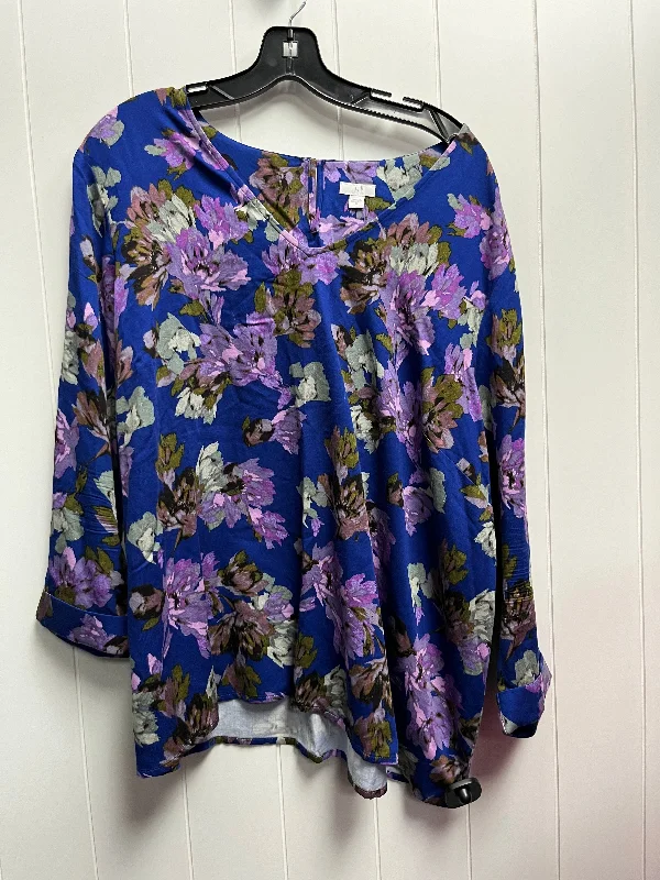 Elevated Tailoring Top Long Sleeve By J. Jill  Size: 2x