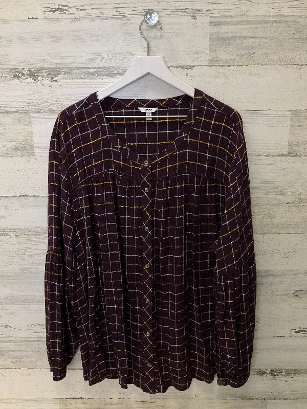 Contemporary Edge Top Long Sleeve By Sonoma  Size: 3x