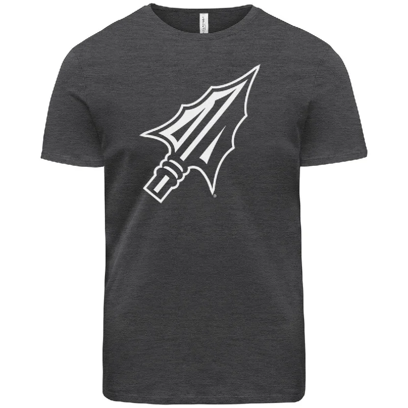 Sleek Sporty Ragz Adult/Unisex Arrowhead Logo Short Sleeve T-shirt - Coal