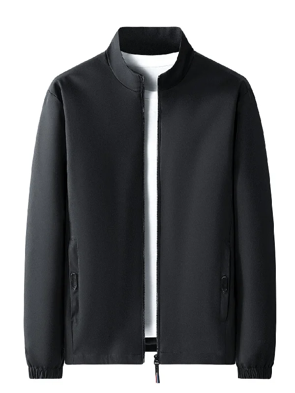 Sleek Sporty Men's Casual Black Jacket Gifts