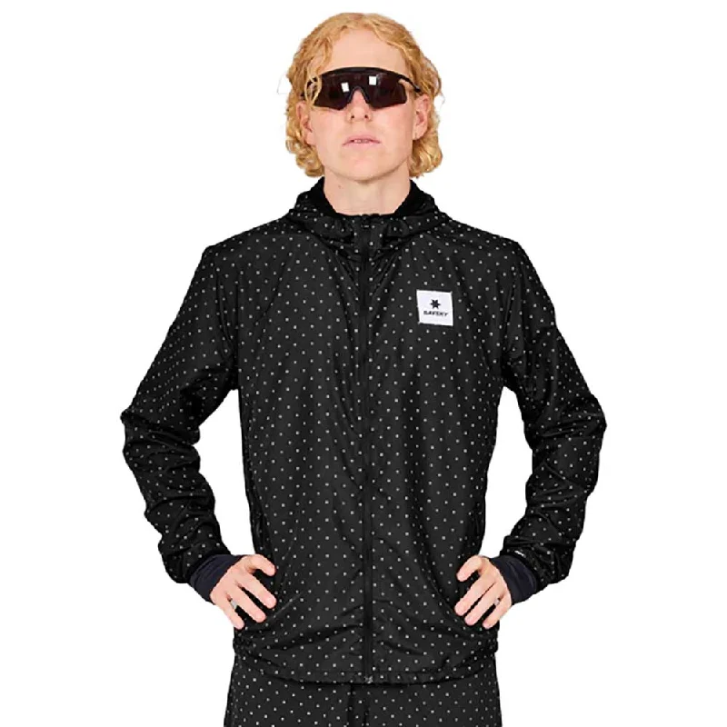 Timeless Prints Men's Reflective Polka Blaze Jacket - Black