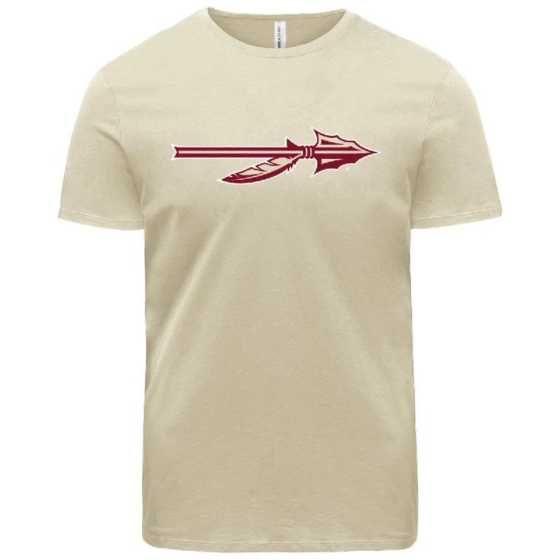 Elevated Streetwear Ragz Adult/Unisex Spear Logo Short Sleeve T-shirt - Sand