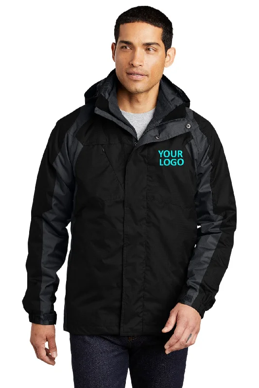 Relaxed Prints Port Authority Ranger 3-in-1 Customized Jackets, Black/ Ink Grey