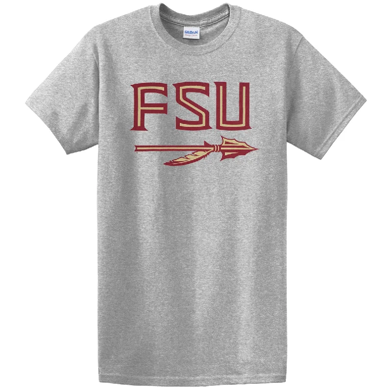 Relaxed Sportwear Ragz Men's FSU Spear Value Priced Short Sleeve T-shirt - Oxford