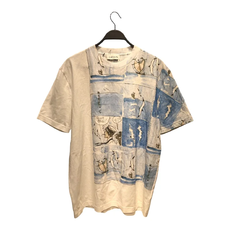 Relaxed Patterns LANVIN/T-Shirt/Cotton/WHT/All Over Print/