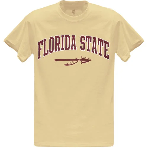 Contemporary Patterns Ragz Adult/Unisex Florida State Spear Value Priced Short Sleeve T-shirt - Vegas Gold