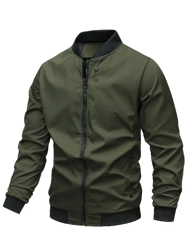 Urban Sporty Men's Slim Fit Windproof Bomber Jacket