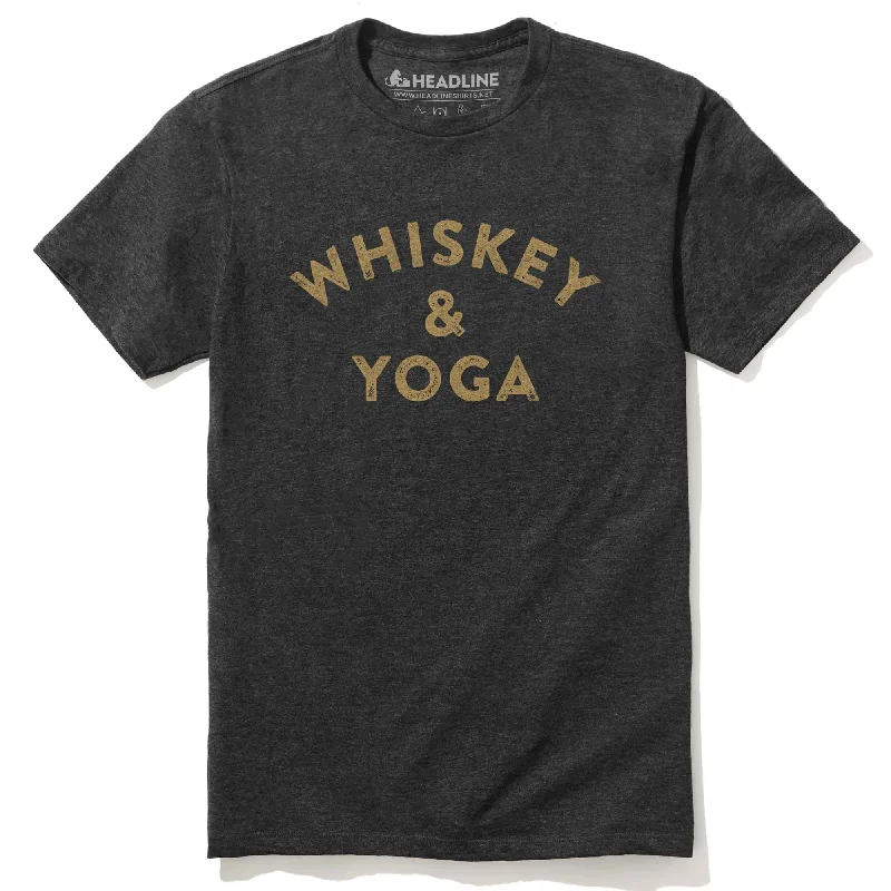 Clean Aesthetic Whiskey & Yoga T-Shirt