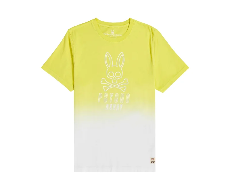 Fashion Statement Psycho Bunny Faibanks Crew Neck Lemon Tonic Men's Tee Shirt B6U110N1PC-LNC