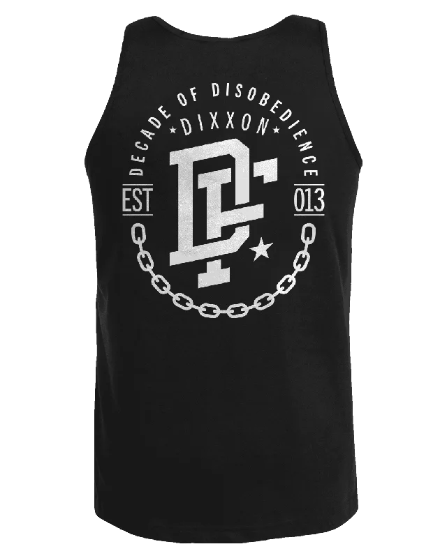 Cozy Layers White Disobedience Tank - Black