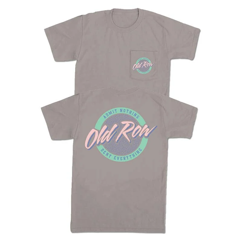 Modern Outdoor Circle Logo Short Sleeve T-Shirt in Grey