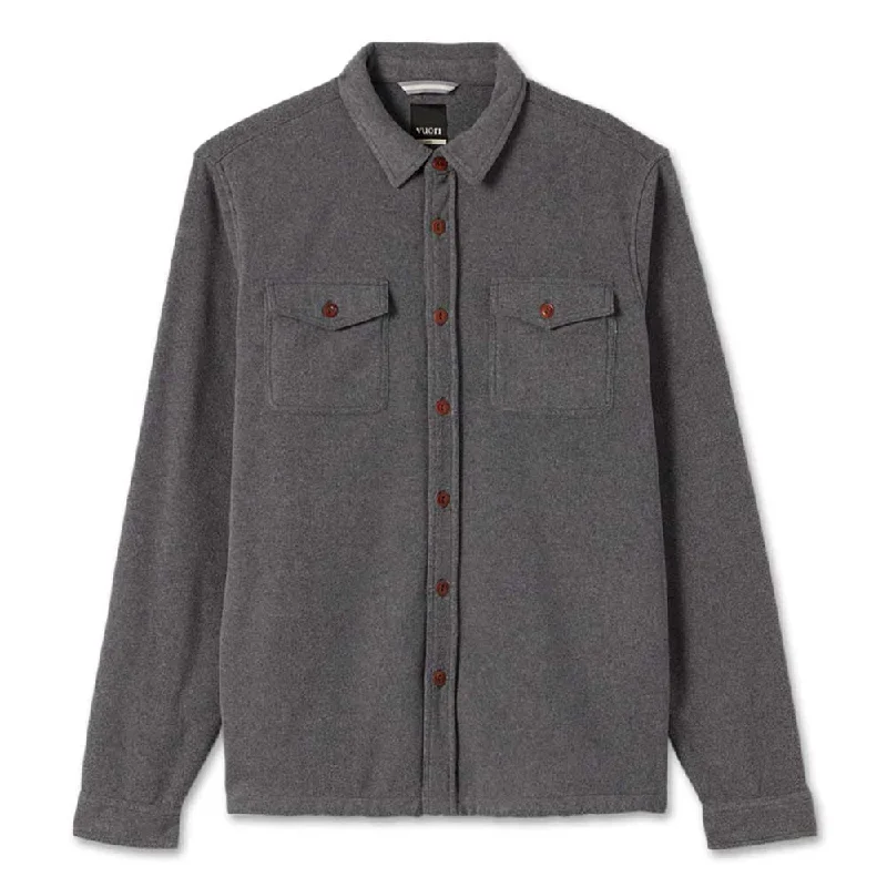 Minimal Earthy Men's Aspen Shirt Jacket - Heather Grey