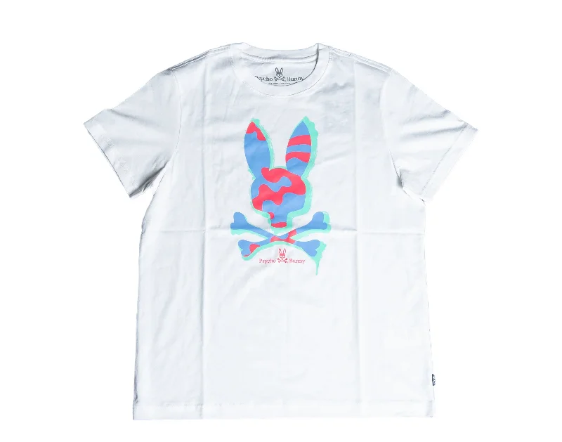 Urban Chic Psycho Bunny Jacob Graphic White Men's Tee Shirt B6U819S1PC-WHT