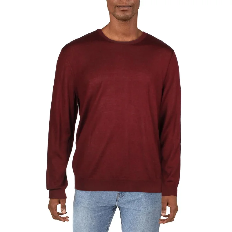 High-End Minimalism Club Room Mens Knit Wool Pullover Sweater