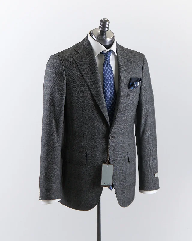 Layered Grunge Impeccabile 'Milano' Tailored Fit Super 130's Herringbone Check Suit