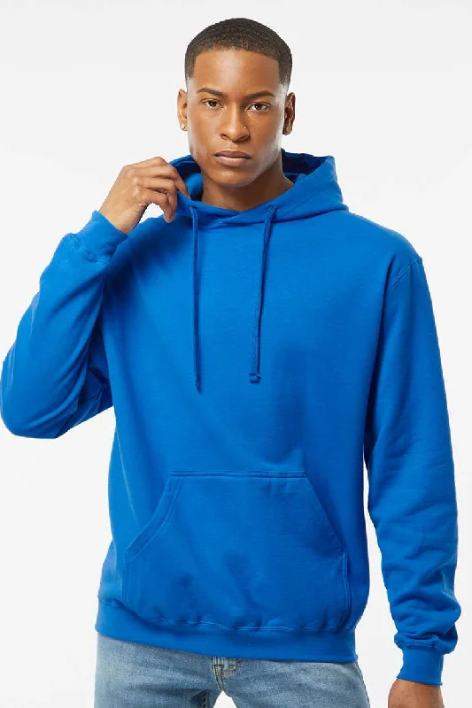 Statement Denim Tultex Mens Fleece Hooded Sweatshirt Hoodie w/ Pouch Pocket - Royal Blue