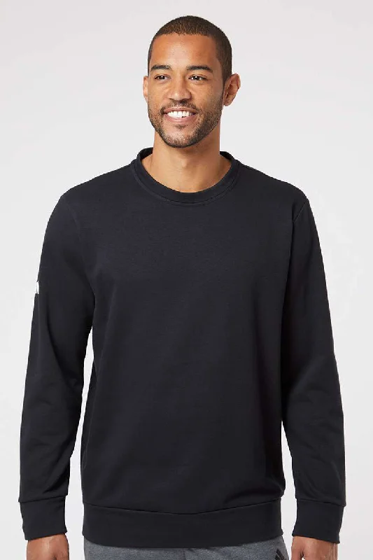 Relaxed Prints Adidas Mens Fleece Crewneck Sweatshirt - Black