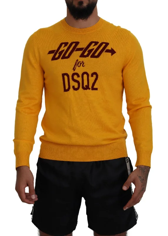 Timeless Casual Dsquared² Wool Long Sleeves Men Pullover Men's Sweater (Pre-Owned)