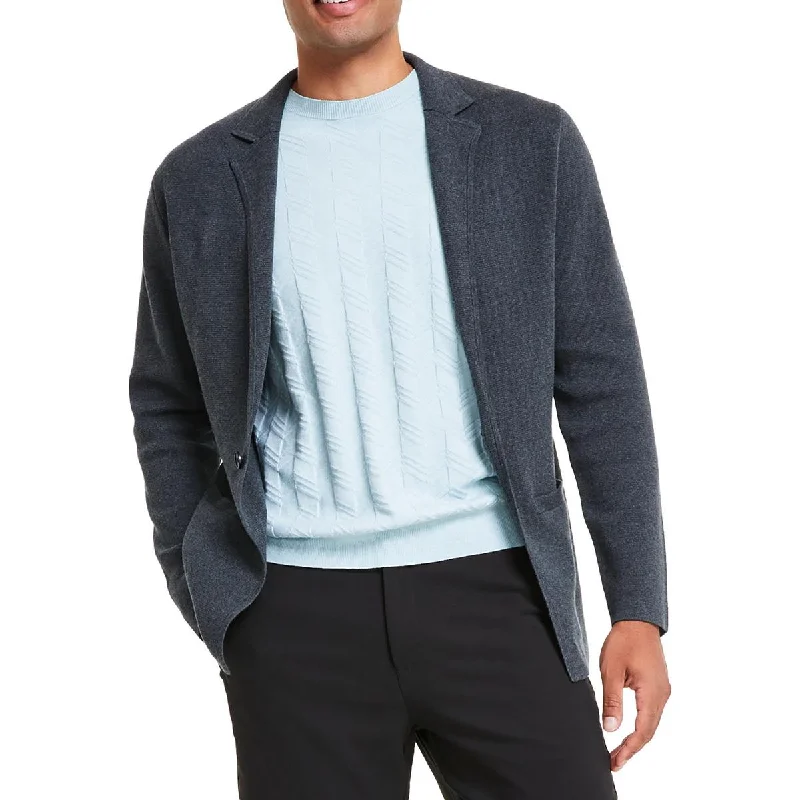 Contemporary Relaxed Alfani Mens Button Knit Cardigan Sweater