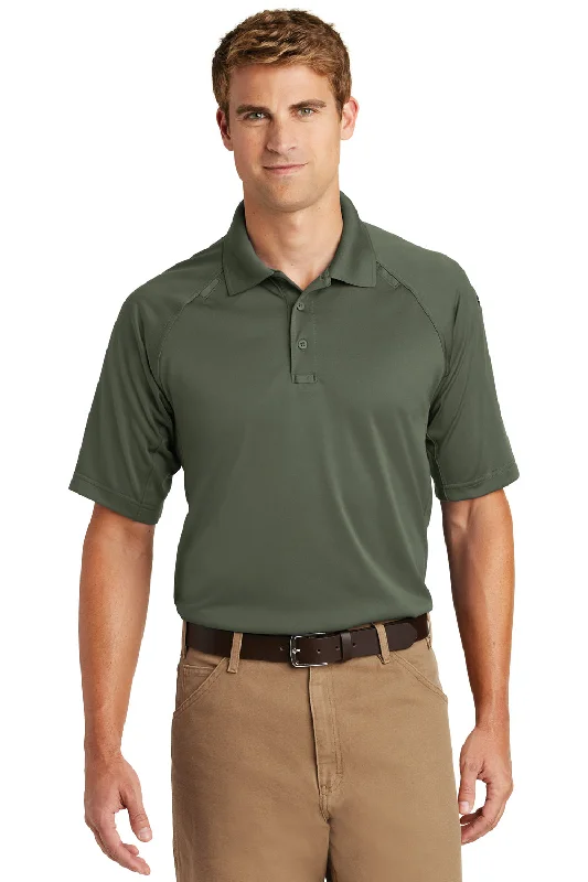 Neutral Patterns CornerStone Mens Select Tactical Moisture Wicking Short Sleeve Polo Shirt - Tactical Green