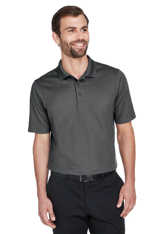 Soft Layers Devon & Jones Mens CrownLux Performance Moisture Wicking Short Sleeve Polo Shirt - Graphite Grey