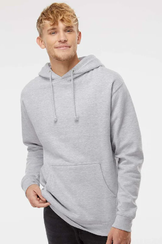 Neutral Patterns Independent Trading Company Mens Hooded Sweatshirt Hoodie w/ Pouch Pocket - Heather Grey