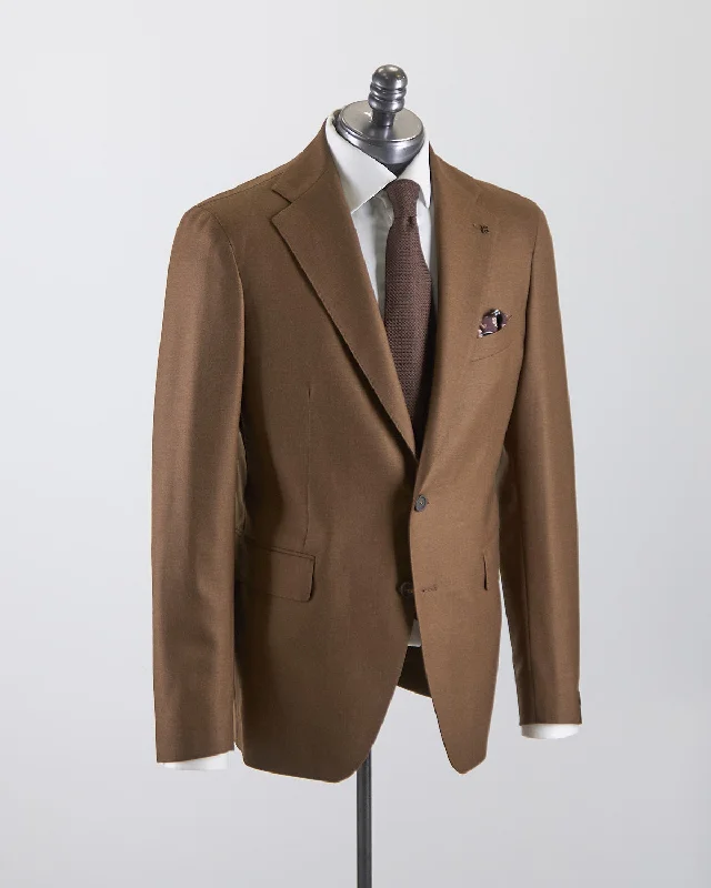 Fashion Statement Natural Stretch Camel Super 120's Wool Semi-Constructed Suit