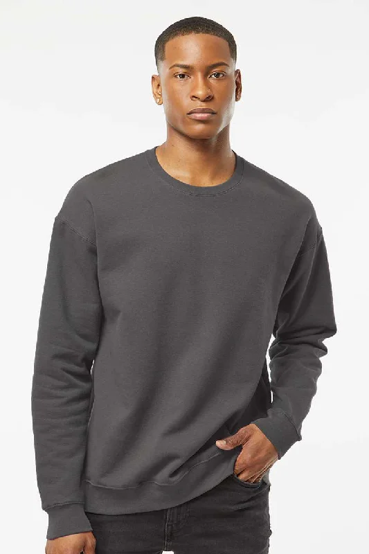 Modern Sporty Tultex Mens Fleece Crewneck Sweatshirt - Charcoal Grey