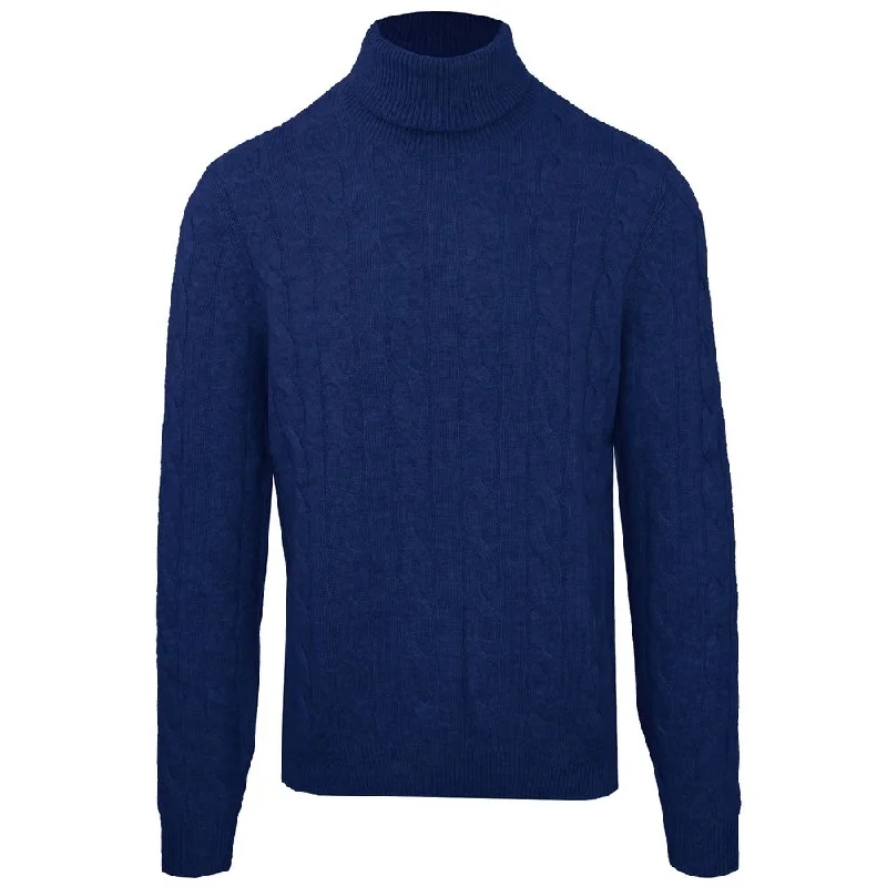 Retro Streetwear Malo Wool Men Turtleneck Men's Sweater