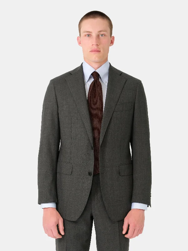 Relaxed Sportwear Grey High Twist Traveller Suit