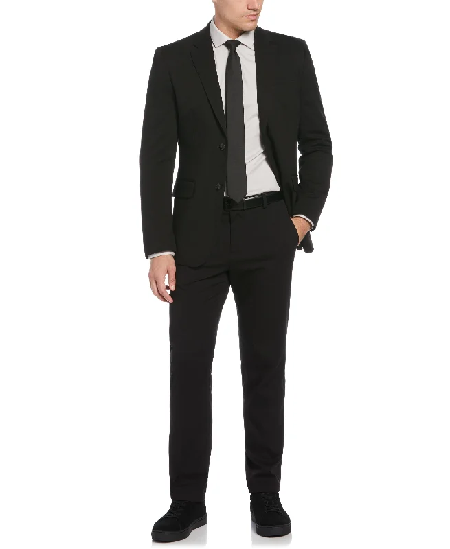 Modern Fit Slim Fit Black Performance Tech Suit