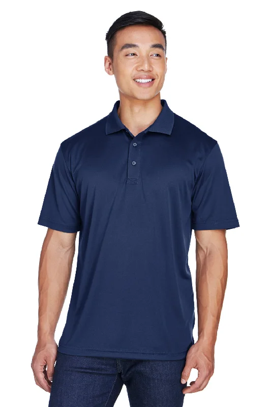 Timeless Modern UltraClub Mens Cool & Dry Moisture Wicking Short Sleeve Polo Shirt - Navy Blue