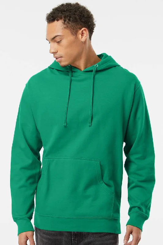 Simplified Streetwear Independent Trading Company Mens Hooded Sweatshirt Hoodie w/ Pouch Pocket - Kelly Green