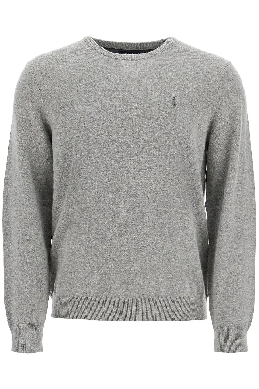 Urban Chic Polo Ralph Lauren Men's Wool Pullover With Pony Embroidery