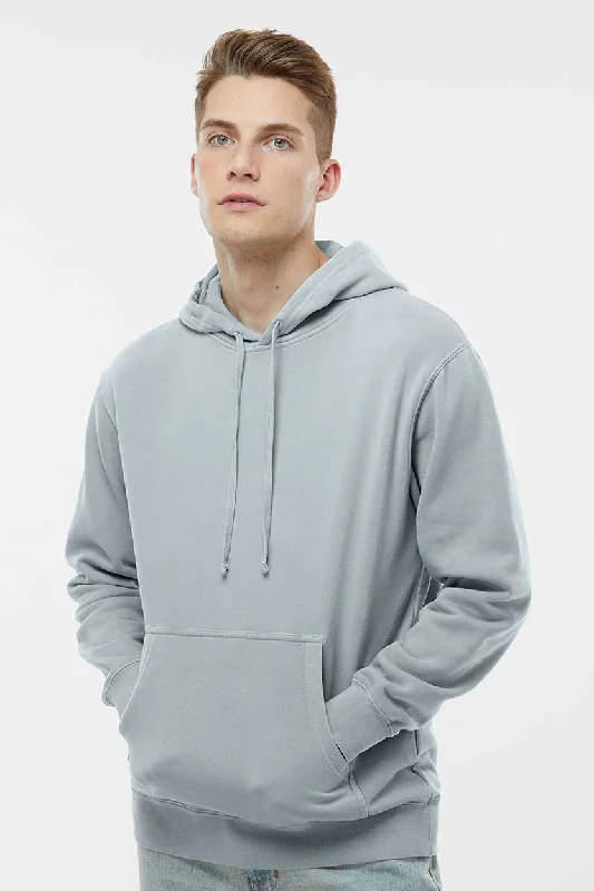 Contemporary Patterns Independent Trading Company Mens Pigment Dyed Hooded Sweatshirt Hoodie w/ Pouch Pocket - Sage Green