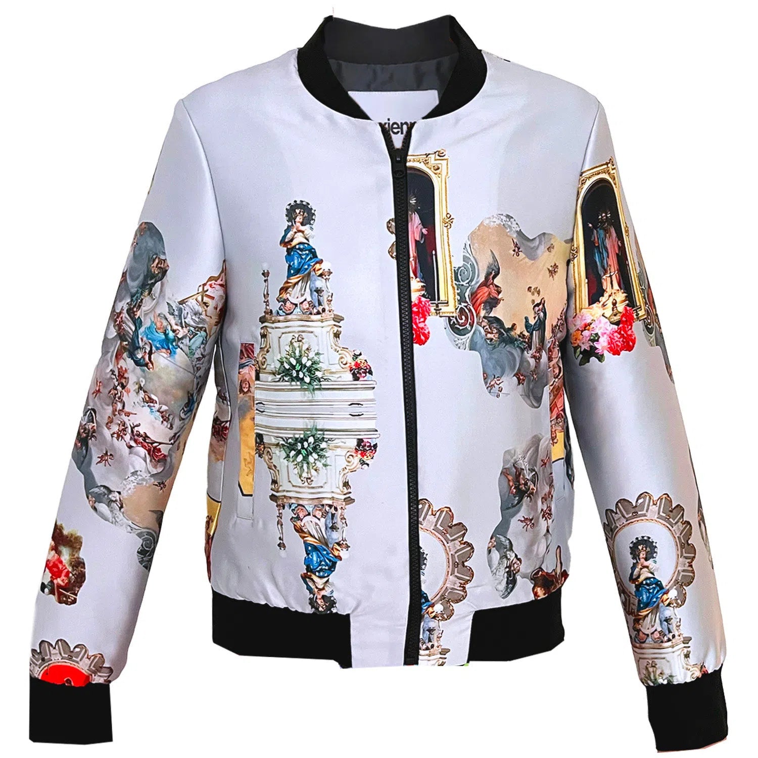 Modern Essentials Unisex bomber jacket sicily dirty white printed