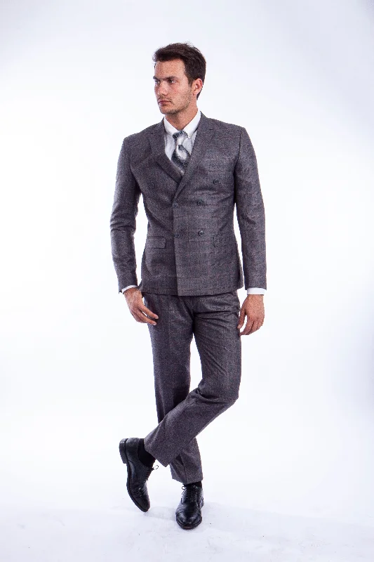 Tailored Modern Dark Grey Suit For Men Formal Suits For All Ocassions