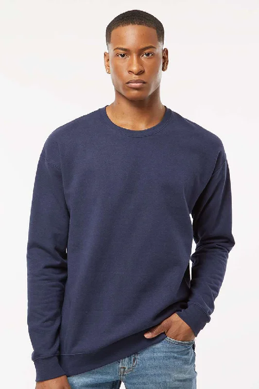 Streetwear Classics Tultex Mens Fleece Crewneck Sweatshirt - Navy Blue