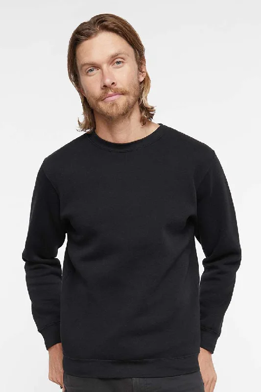 Modern Outdoor LAT Mens Elevated Fleece Crewneck Sweatshirt - Black