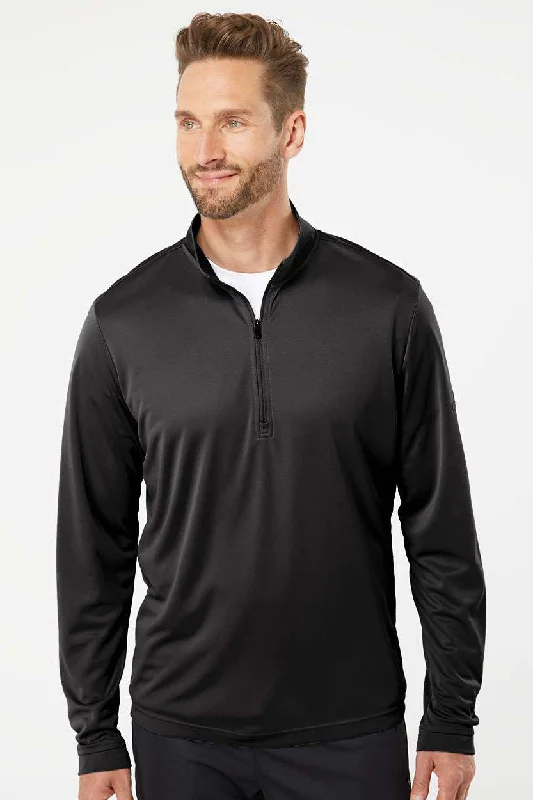 Urban Sporty Adidas Mens UPF 50+ 1/4 Zip Sweatshirt - Black