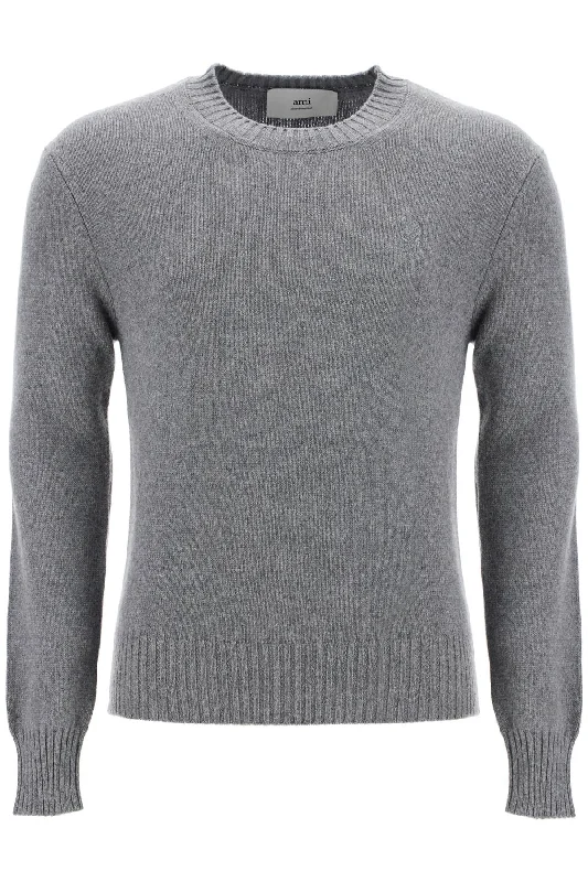 Rugged Minimalism Ami Alexandre Matiussi Men's Cashmere Crewneck Pullover