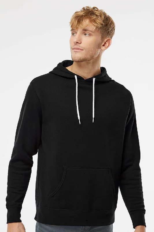 Earthy Fashion Independent Trading Company Mens Hooded Sweatshirt Hoodie w/ Pouch Pocket - Black