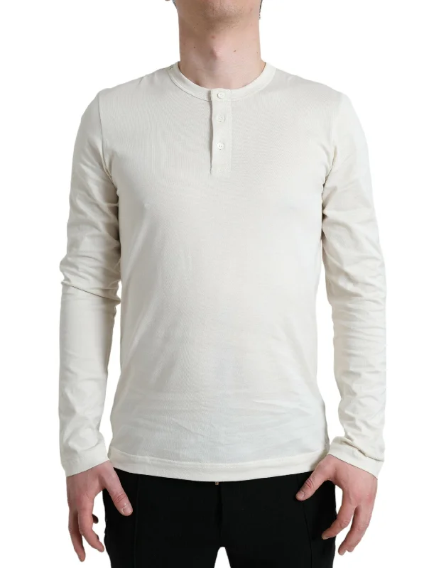 Sophisticated Edge Dolce & Gabbana Elegant Cotton Men's Sweater