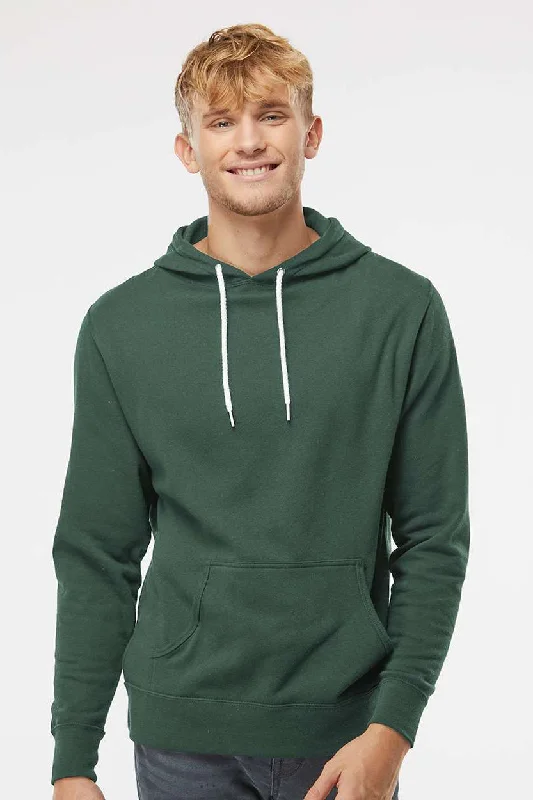 Casual Utility Independent Trading Company Mens Hooded Sweatshirt Hoodie w/ Pouch Pocket - Alpine Green