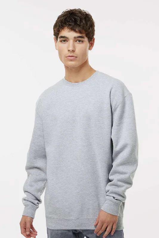 Statement Prints Independent Trading Company Mens Crewneck Sweatshirt - Heather Grey